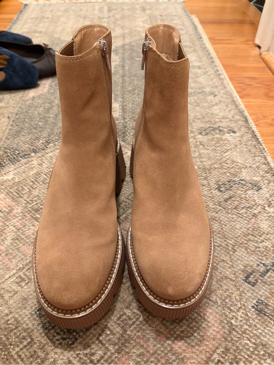 Dolce Vita Shoes - Dolce Vita Tan Suede Zip Ankle Boots